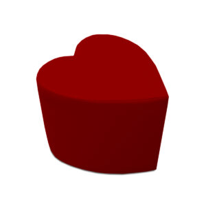 Σκαμπό-Flat-Καρδιά-κοκκινο